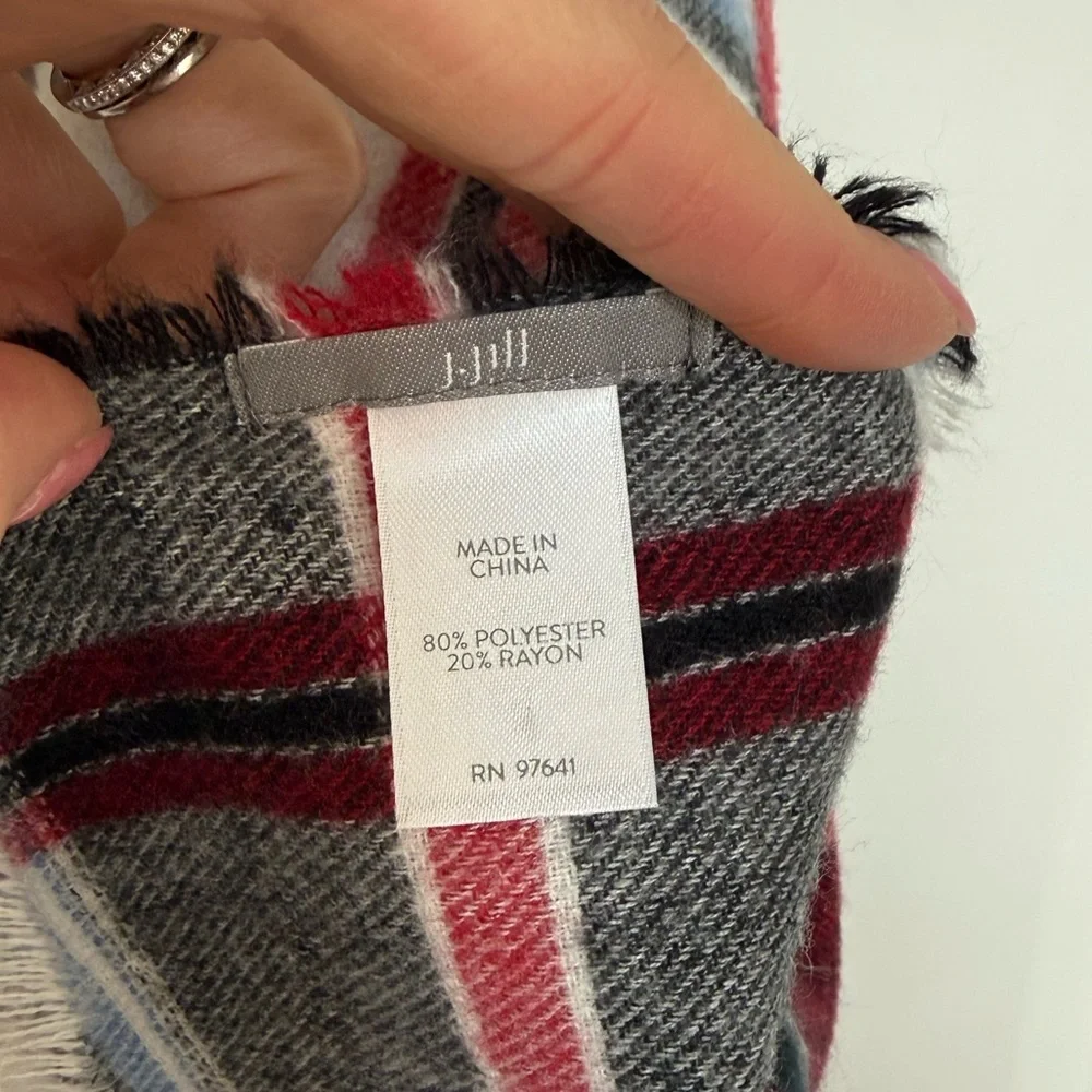 J. Jill Cozy & Pretty Plaid Tartan Scarf | OS